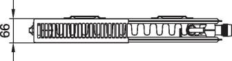 Kermi Ventilheizkörper therm-x2 Line-V (PLV) Typ 12 Bauhöhe 505mm