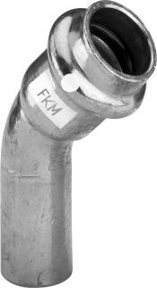 VIEGA CU Bogen 45 Grad, 28mm, 1 Muffe