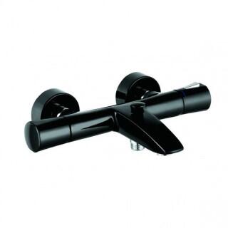 Kludi Zenta Thermostat Wannenfüll- und Brausearmatur DN 15 Schwarz/Chrom