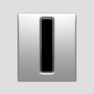 SANIT Urinal Abdeckplatte INEO BrightInfrarot chrom