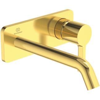 Ideal Standard Joy Wand-Waschtischarmatur Bausatz 2, Auslauf 180 mm Brushed Gold