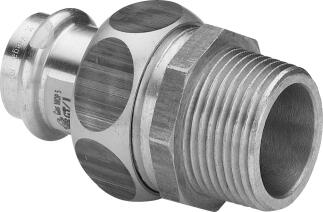 VIEGA Verschraubung GAS 15mm x 3/4 AG, kon.