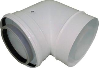 WOLF Abgasrohrbogen DN100/150 90Gr