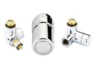 Danfoss Fühlerelemente X-tra Collection Design-Armaturen-Set links Chrom