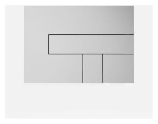 SANIT Betätigungsplatte LOS chrom hochglanz