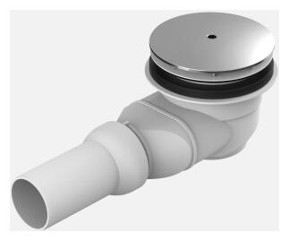 SANIT Duschablauf 823/90W Abgang waagerecht