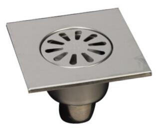 MERT Bodenablauf einteilig, komplett aus Edelstahl, 150x150 mm