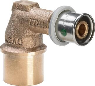 VIEGA Winkel 25mm x 3/4 IG, Rotguss