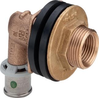 VIEGA Wanddurchf.16 x 1/2 IG x 3/4 AG x 25mm
